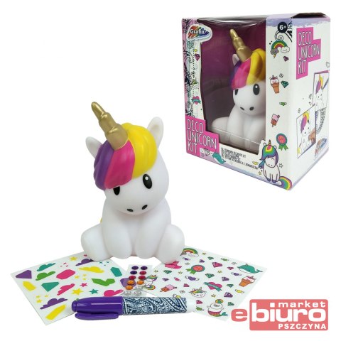 JEDNOROŻEC ZESTAW DO DEKORACJI PISAK + NAKLEJKI