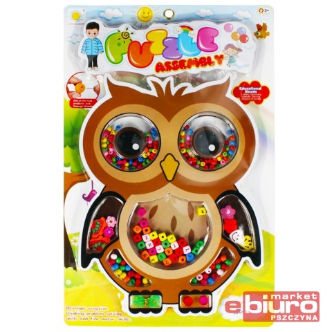 KORALIKI DO NAWLEKANIA DREWNIANE SOWA 456248 MC