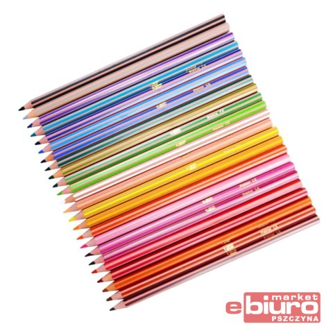 KREDKI EVOLUTION STRIPES 18+6 KOLORÓW BIC