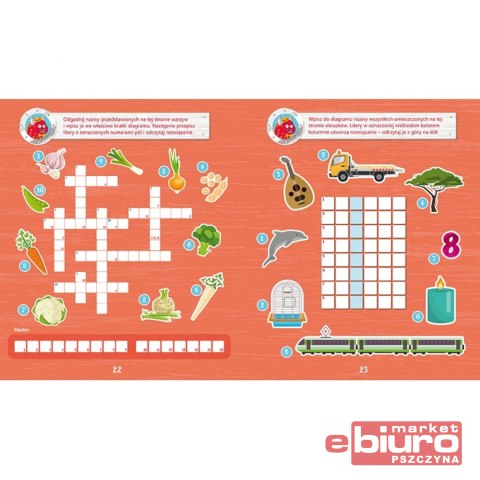 KRZYŻÓWKI OBRAZKOWE Z WESOŁYM POTWORKIEM