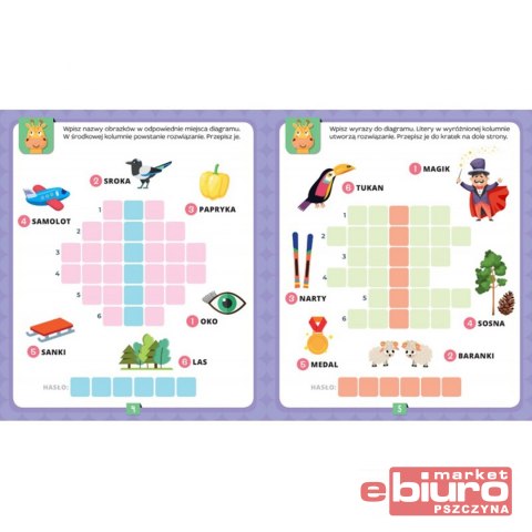 KRZYŻÓWKI OBRAZKOWE Z ŻYRAFĄ