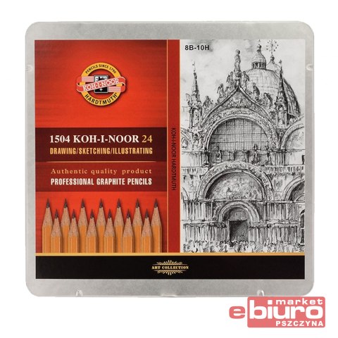 OŁÓWEK GRAFITOWY 1504 8B-10H KOH-I-NOOR