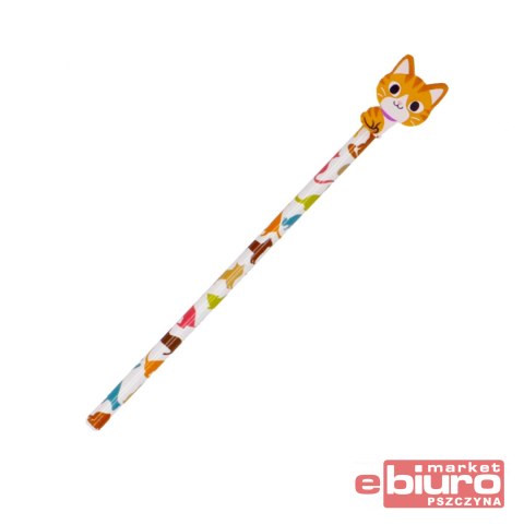 OŁÓWEK Z GUMKĄ KOT INCOOD