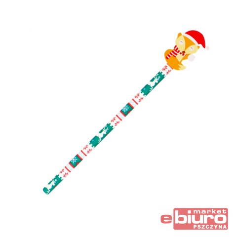 OŁÓWEK Z GUMKĄ MIKOŁAJ LIS PINGWIN BAŁWAN INCOOD