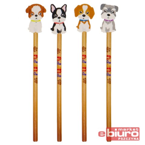 OŁÓWEK Z GUMKĄ PIES INCOOD