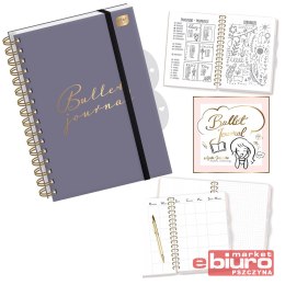 ORGANIZER NOTES NA SPIRALI BUJO A5 244K PLUM INT