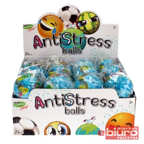 PIŁKA ANTYSTRESOWA 7CM MC SPORT GLOBUS