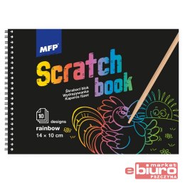 WYDRAPYWANKA BLOK 14X10CM MIX TĘCZA MFP