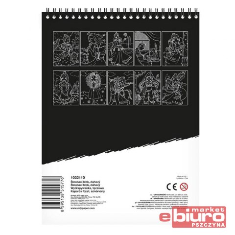 WYDRAPYWANKA BLOK 26X19CM MIX TĘCZA MFP