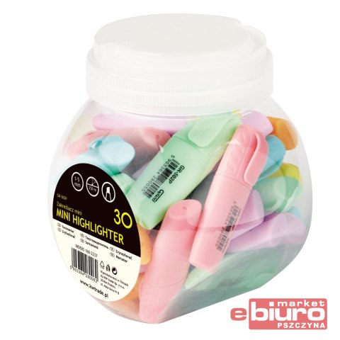ZAKREŚLACZ GRAND GR-502P MINI PASTELOWY