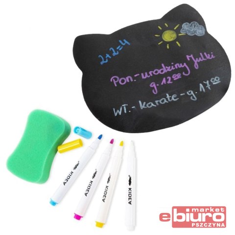 ZESTAW MARKERY KREDOWE Z TABLICĄ MAGN
