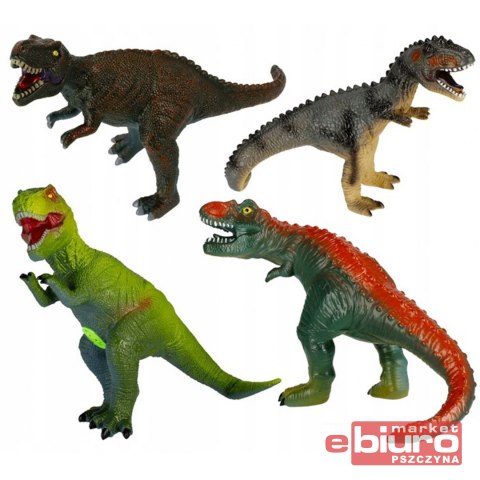 DINOZAUR GUMOWY Z DŹW 36CM MIX2
