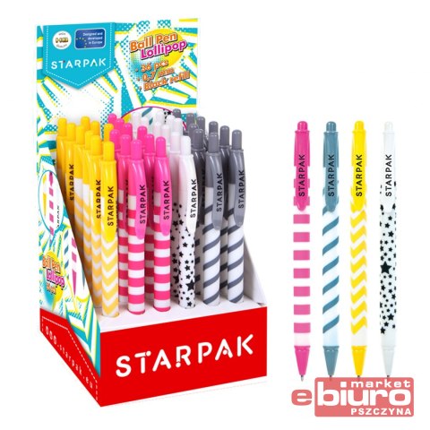 DŁUGOPIS AUTOMAT. 0,7 LOLLIPOP CZARNY 452805