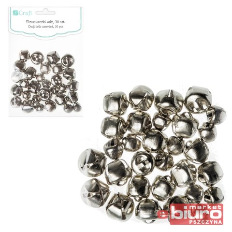 DZWONECZKI MIX 30SZT SREBRNE DALPRINT