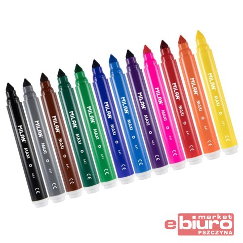 FLAMASTRY MAXI 12 KOLORÓW 80020 MILAN