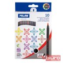FLAMASTRY Z PĘDZELKIEM 10 KOLORÓW 0612610 MILAN