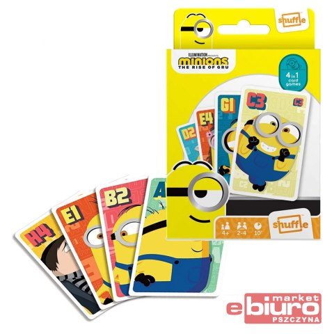 GRA KARCIANA SHUFFLE 4W1 MINIONKI 2 CARTAMUNDI