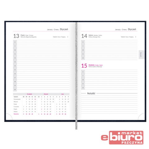 KALENDARZ STANDARD A5 DTP BRĄZOWY HAMELIN