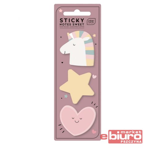 KARTECZKI SAMOPRZYLEPNE KSZTAŁTY SWEET INTERDRUK