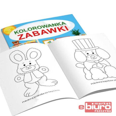 KOLOROWANKA ZABAWKI 32 STRONY MARTEL