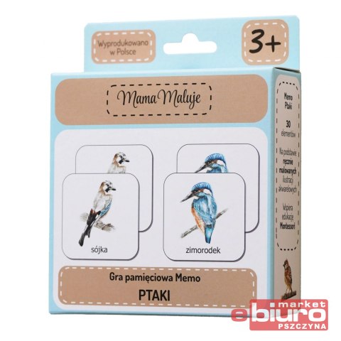 GRA PAMIĘCIOWA MEMO PTAKI MAMA MALUJE