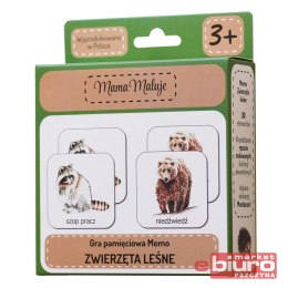 GRA PAMIĘCIOWA MEMO ZWIERZĘTA LEŚNE MAMA MALUJE