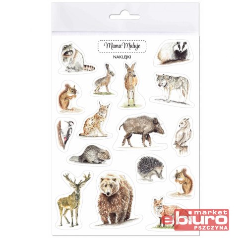 NAKLEJKI ZWIERZĘTA LEŚNE