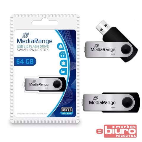 PENDRIVE MEDIARANGE USB 2.0 64GB MR912
