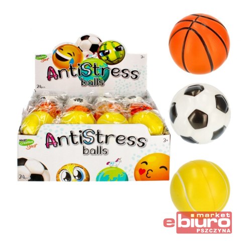 PIŁKA ANTYSTRESOWA 7CM MC SPORT MIX3