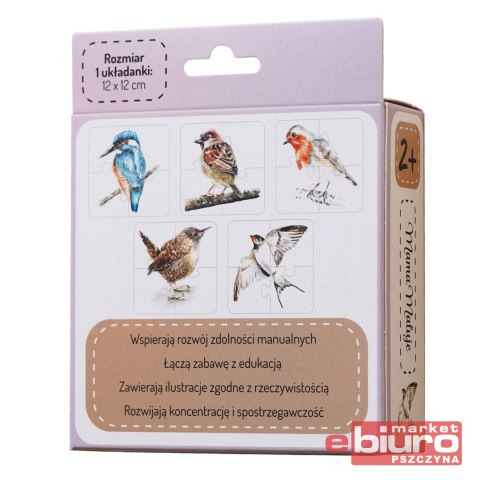 PUZZLE 4-ELEMENTOWE PTAKI