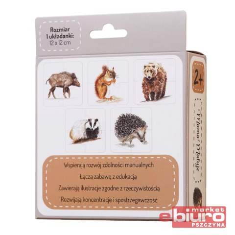 PUZZLE 4-ELEMENTOWE ZWIERZĘTA LEŚNE