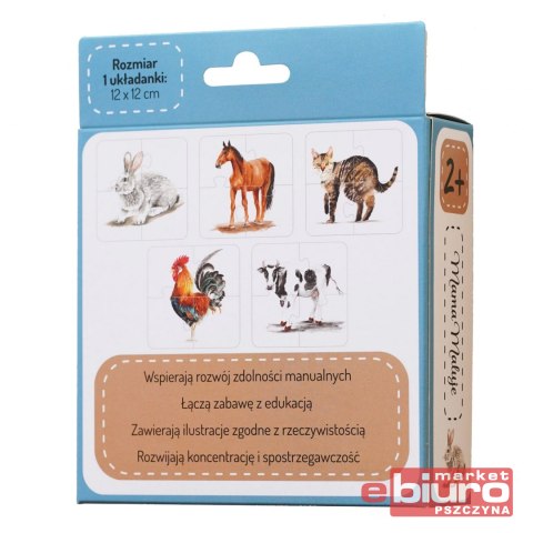 PUZZLE 4-ELEMENTOWE ZWIERZĘTA WIEJSKIE
