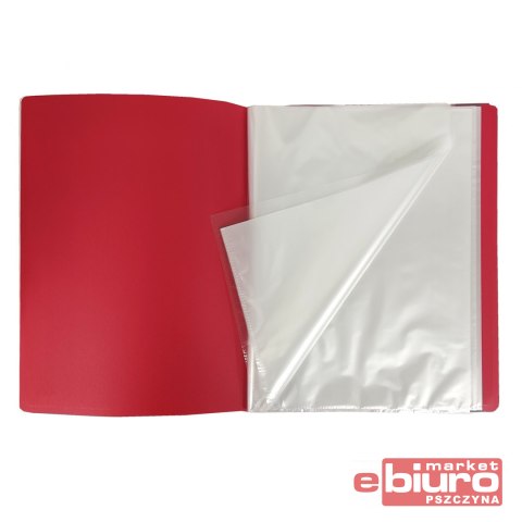 TECZKA 40 KOSZULEK CLEAR BOOK CZERWONA